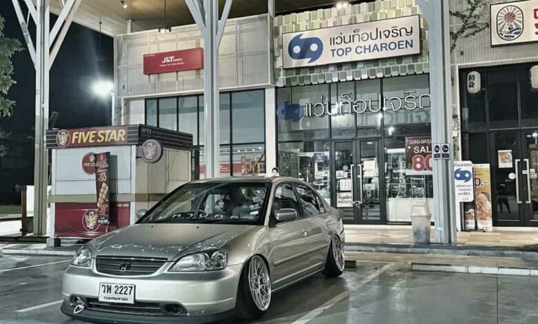 honda civic slammed