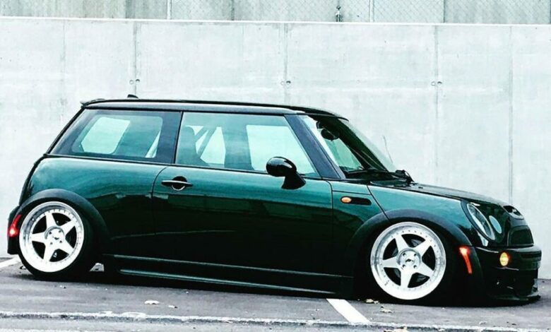slammed mini cooper