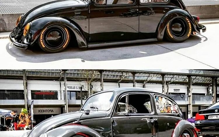 slammed vw bug